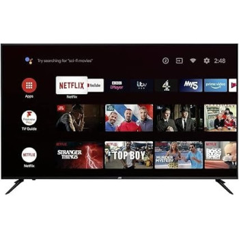 JVC 50 Inch 4K Uhd Smart TV Android Official With Google Assistant, LT50N7105, Black
