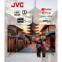 JVC 55-inch Edgeless 4K UHD Smart TV - 2024 New Model with Voice Air Mouse, Bluetooth and Dolby Audio, LT-55N775V