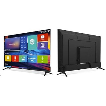 JVC 55-inch Edgeless 4K UHD Smart TV - 2024 New Model with Voice Air Mouse, Bluetooth and Dolby Audio, LT-55N775V