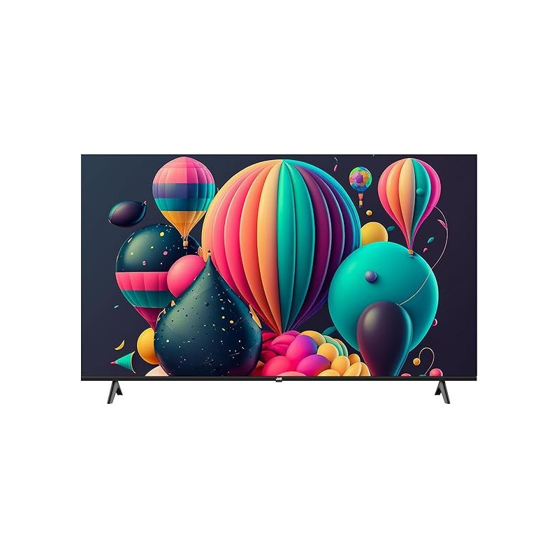 JVC 75 Inch 4K UHD Qled Edgeless Smart Tv With Voice Mouse, Bluetooth And Dolby, LT-75NQ7155, Black