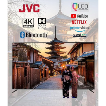 JVC 85 Inch Edgeless Qled 4K Uhd Webos Smart TV With Magic Remote, Bluetooth And Dolby Audio, LT-85NQ7155, Black