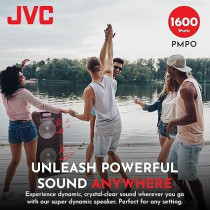 JVC Battery Powered Trolley Speaker With Wireless Mic, XS-N518PB