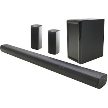 JVC 5.1 Inch Soundbar With Wireless Subwoofer Speaker, 3600W Pmpo, Bluetooth, Usb, Sd Card Compatible, TH-N430B