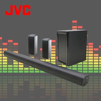 JVC 5.1 Inch Soundbar With Wireless Subwoofer Speaker, 3600W Pmpo, Bluetooth, Usb, Sd Card Compatible, TH-N430B