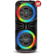 JVC Portable Bluetooth Party Speaker, 1200W Pmpo Powerfull Output, 3 Hours Battery Backup, Builds In Sound Sensitive Led Lights With Microphone, XS-N2124PB