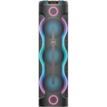 JVC Portable Bluetooth Party Speaker With 2000W Pmpo Output, 6-Hour Battery Backup, Sound-Sensitive Led Lights And Portable Microphone, XS-N6123PB