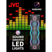 JVC Portable Bluetooth Party Speaker With 2000W Pmpo Output, 6-Hour Battery Backup, Sound-Sensitive Led Lights And Portable Microphone, XS-N6123PB