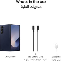 SAMSUNG Galaxy Z Fold6, AI Phone, 12GB RAM, 512GB Storage, Navy, UAE Version 1 Year Samsung Warranty