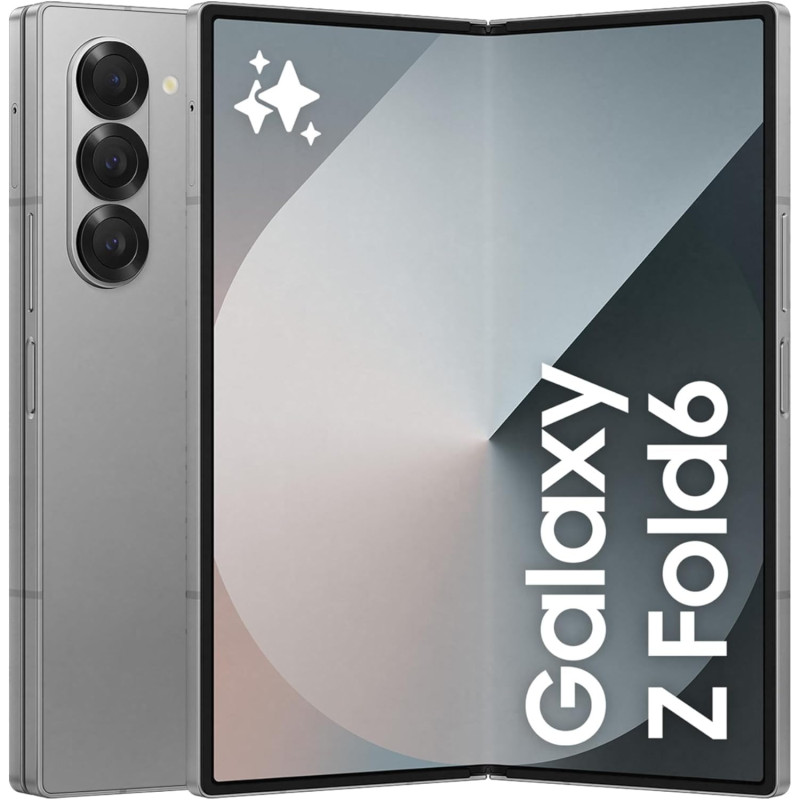 SAMSUNG Galaxy Z Fold6, AI Phone, 12GB RAM, 1TB Storage, Silver Shadow, Android Smartphone, 50MP Camera, Big Screen, Multi-tasking, S Pen, Long Battery Life 1 Year Samsung Warranty