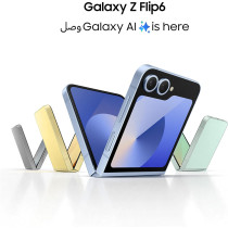 SAMSUNG Galaxy Z Flip6, AI Phone, 12GB RAM, 256GB Storage, Blue, UAE Version 1 Year Samsung Warranty