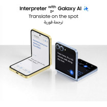 SAMSUNG Galaxy Z Flip6, AI Phone, 12GB RAM, 256GB Storage, Silver Shadow, UAE Version 1 Year Samsung Warranty