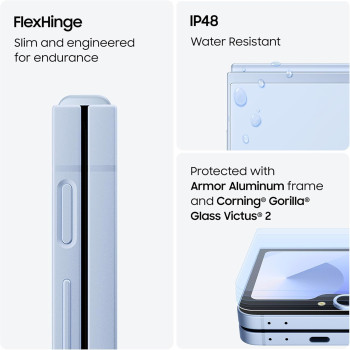 SAMSUNG Galaxy Z Flip6, AI Phone, 12GB RAM, 256GB Storage, Yellow, UAE Version 1 Year Samsung Warranty