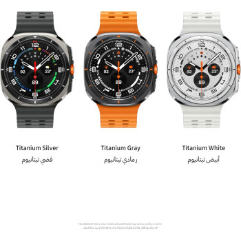 SAMSUNG Galaxy Watch Ultra Smartwatch, Titanium Silver, 47mm, LTE, Health Monitoring, Fitness Tracker, 1 Year Samsung Warranty