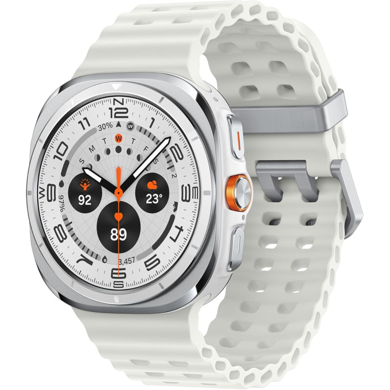 SAMSUNG Galaxy Watch Ultra Smartwatch, Titanium White, 47mm, LTE, Health Monitoring, Fitness Tracker, 1 Year Samsung Warranty