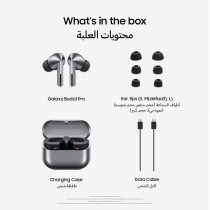 SAMSUNG Galaxy Buds3 Pro, White, Wireless Bluetooth Earbuds with Adaptive: Noise Control, Hi-Fi Sound, 360 Audio