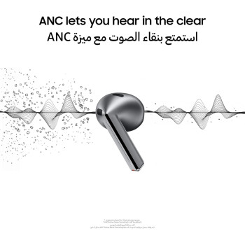 SAMSUNG Galaxy Buds3, Silver, Wireless Bluetooth Earbuds with Adaptive EQ/ANC, Hi-Fi Sound, 360 Audio