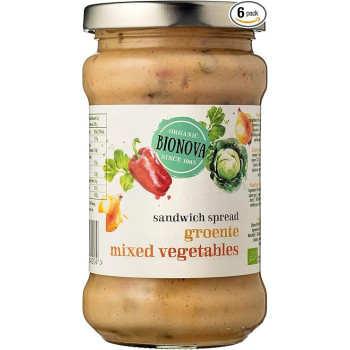 Bionova Organic Sandwich Spread Mixed Vegetables, 285 Gram