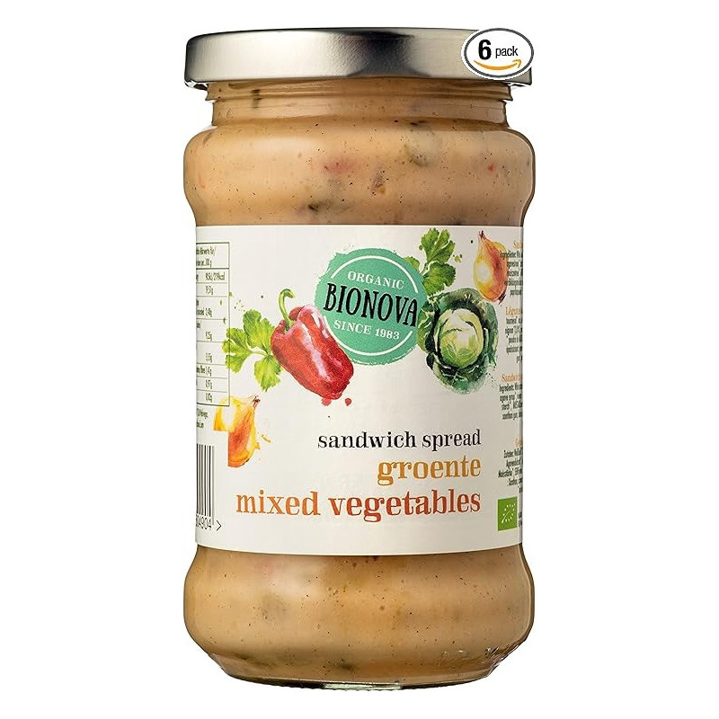 Bionova Organic Sandwich Spread Mixed Vegetables, 285 Gram