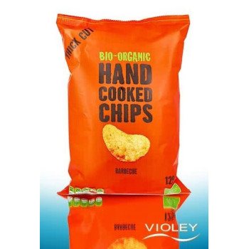 Trafo Organic Hand Cooked Chips Barbecue, 125 Gram