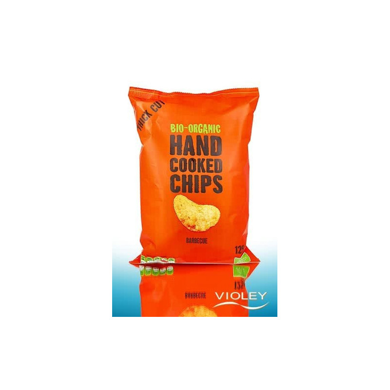 Trafo Organic Hand Cooked Chips Barbecue, 125 Gram