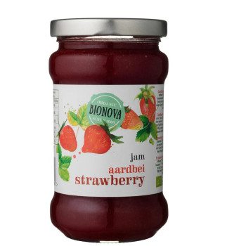 Bionova Organic High-Quality Fruit Strawberry Jam, 340 Gram