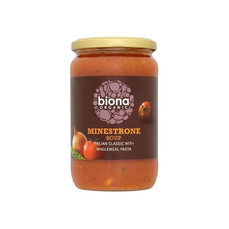 Biona Organic Minestrone Soup Ideal For A Quick Lunch Or Dinner, 680 Gram