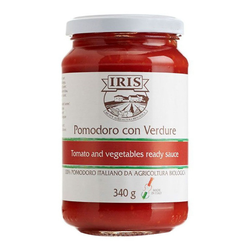 Iris Organic Tomato And Vegetable Ready Sauce, 340 Gram