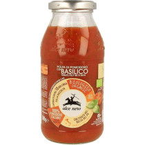 Alce Nero Organic Tomato Pulp with Basil, 500 Gram