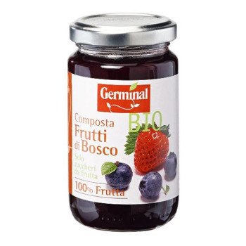 Germinal Organic Wild Fruit Compote Ideal As A Topping For Yogurt, Oatmeal, Pancakes, Desserts, 200 Gram