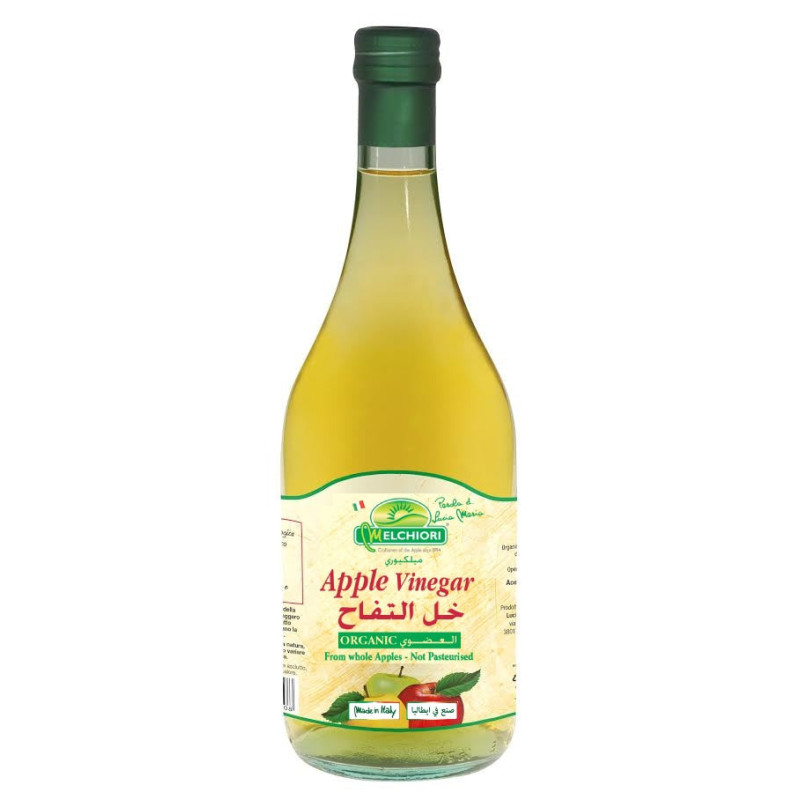 Melchiori Organic Apple Vinegar Contains Beneficial Enzymes, Proteins, Probiotics, 75 ml