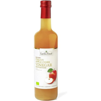 Earth'S Finest Organic Apple Cider Vinegar With Mother, 500 ml