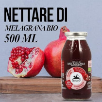 Alce Nero Organic Pomegranate Nectar Tangy And Slightly Sweet Flavor, 500 ml