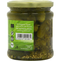 Bionova Organic Gherkins Sweet And Sour Providing A Balanced Sweet And Sour Flavor, 330 Gram