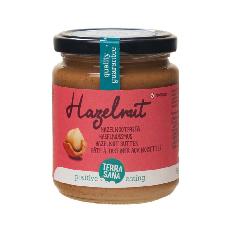Terrasana Organic Hazelnut Butter Sweetness Naturally Present In The Nuts, 250 Gram