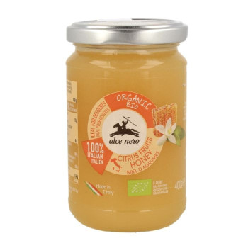 Alce Nero Organic Italian Orange Honey Maintaining Its Natural Sweetness And Nutritional Benefits, 400 Gram