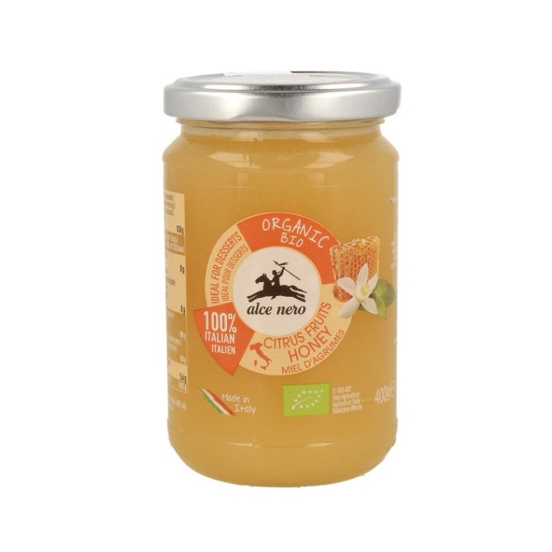Alce Nero Organic Italian Orange Honey Maintaining Its Natural Sweetness And Nutritional Benefits, 400 Gram