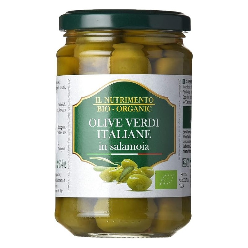 Probios Organic Green Olives In Brine Maintain Freshness And Flavor, 280 Gram