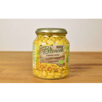 Bionova Organic Sweetcorn With No Added Sugars, Additives Or Preservatives, 340 Grams