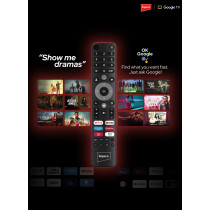 Impex 55 Inch 4K UHD Google Smart LED TV with Dolby Vision Atmos and Dolby Audio, DTS HD, Built-in Chromecast, 2GB RAM, 8GB ROM, HDMI ARC, Super Slim Design with Voice Remote - evoQ evoQ 55S4RLC2 Black