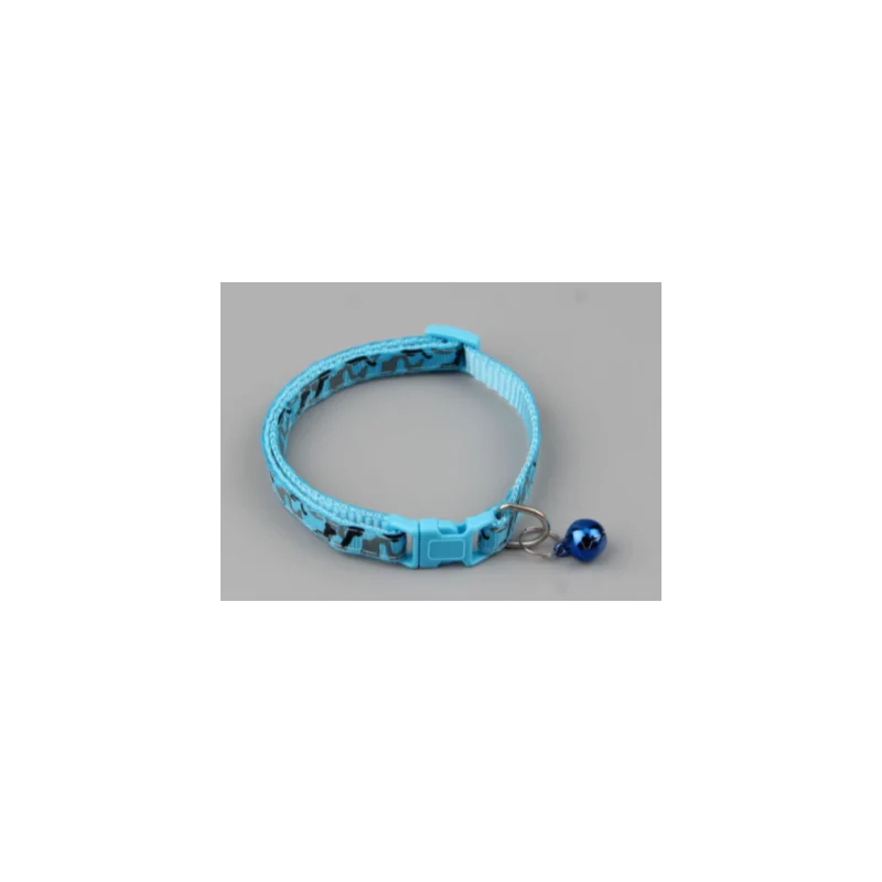 Pets Club Adjustable Cat Collar With Bell- Blue