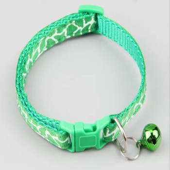 Pets Club Adjustable Cat Collar With Bell - Light Green