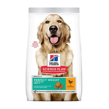 Hill's Science Plan Adult Perfect Weight Large Breed Dog Food with Chicken, 12kg