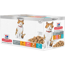 Hill's Science Plan Sterilised Young Adult Cat Chunks in Gravy with Chicken Pouches, 12 pack x 85g Each
