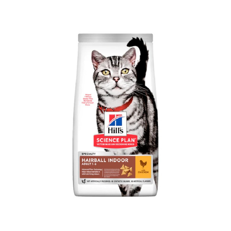 Hill's Science Plan Hairball Indoor Adult Dry Cat Food, 1.5kg