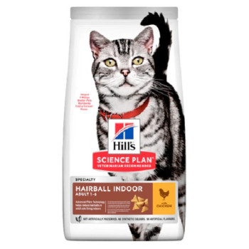 Hill's Science Plan Hairball Indoor Adult Dry Cat Food, 3kg