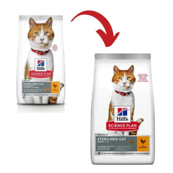 Hill's Science Plan Sterilised Young Adult Cat Food with Chicken, 3kg