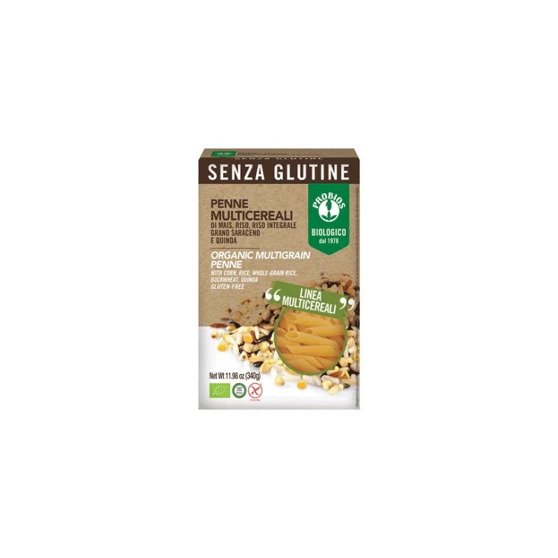 Probios Organic Multigrain Pasta Penne Gluten Free, 340 G