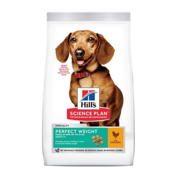 Hill's Science Plan Perfect Weight Small And Mini Adult Dog Food with Chicken, 1.5kg