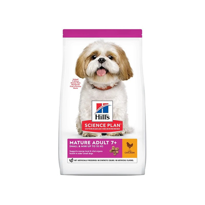 Hill's Science Plan Small And Mini Mature Chicken Adult 7+ Dry Dog Food, 3kg