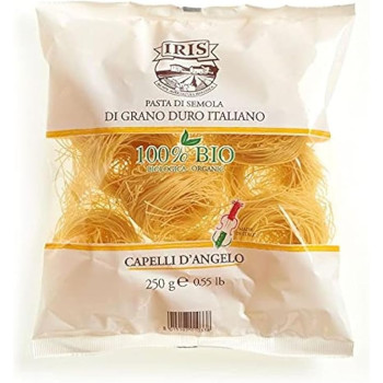 Iris Organic Durum Wheat Pasta, Capelli Angelo, 500 G